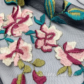 Polyester Blumenspitze Stickerei Knit Mesh Net Stoff